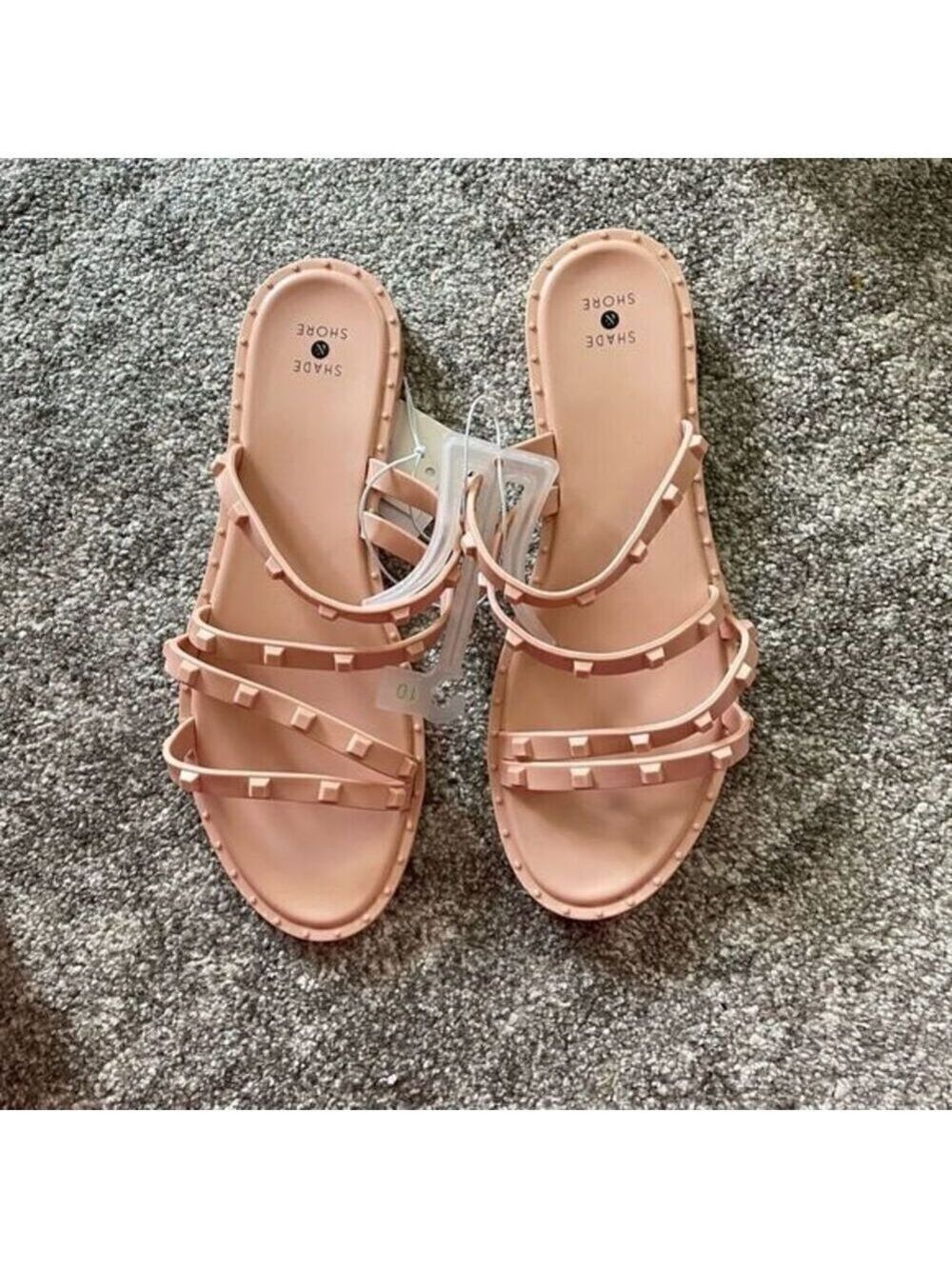 Shade & Shore Liv Jelly Slide Sandals Women's Size 10